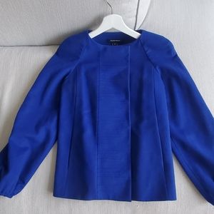 Tracy Reese Royal Blue Wool Alpaca Coat Size 2